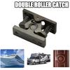 Stainless Steel Spring Loaded Door Lock Universal Double Roller Catch  Hardware Accessories
