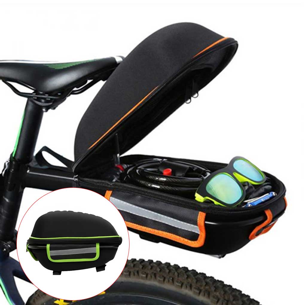 Hard Case Quick\-release Rear Shelf Bag Carrying Bag Rear Bag Waterproof Portable Cycling Bike Saddle Bag