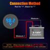 2PCS DC 12V 24V Voltage Meter, 4V-100V Battery Voltmeter Gauge, Car Voltage Gauge LED Digital Display for Car Boat Motorcycle Truck