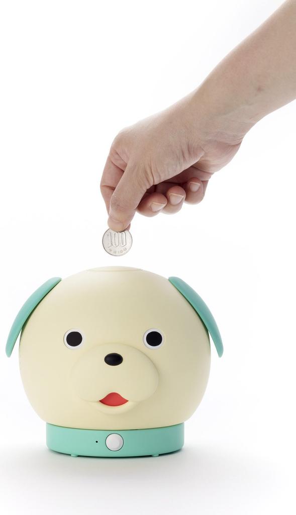 Nysgjerrig Smart Sparebøsse Bank One Kun 100 Yen Mynter