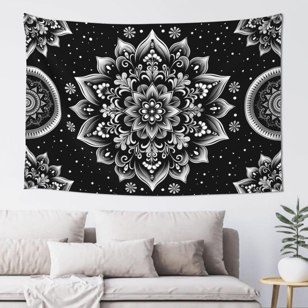 Wildflowers Vertical Wall Hanging, Illustrative Reference Chart Tapestry With Word, Beige White Vintage Tarot Flag Straight