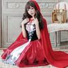 [Milky Time] Women's Little Red Riding Hood Cosplay Costume with Cape for Christmas and Halloween