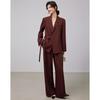 Xinfeiyu Women's Waist-Cinching Business Suit Set