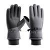 Men's Cycling and Skiing Gloves for Autumn and Winter  Warm  Fleece Thickened  Windproof  Water Repellent Touch Screen Sports Cotton Gloves
