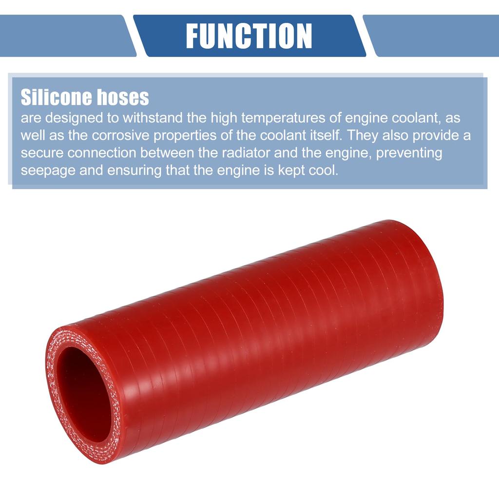 X AUTOHAUX Silicone Hose Silicone Hose Radiator Hose 1 Piece Inner Diameter 25mm/0.98" Length