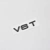 3d ABS Chrome Black V6T Logo Number Letters Car Fender V6 T Emblem Badge Decal For 154a A6 C7 A4 4 S4 V6T Sticker Accessoriesa154