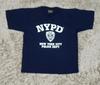 Maglietta Ufficiale NYPD Dipartimento di Polizia di New York Blu Navy da Uomo Taglia Media Maglietta Unisex