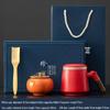 ZISIZ Ceramic Mug Set with Lid