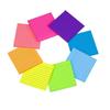 8Pcs Self-adhesive Memo Pad Paper 8 Rainbow Color Writing Memo Pad Self Sticky Notes Pad  Notebook