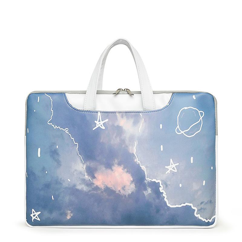 New laptop bag girls high-value cartoon cute liner bag inch college students large-capacity storage