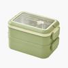1200ml Lunch Storage Container 2 Layer Thermal Lunch Box Compartment Lunch Box For Picnics