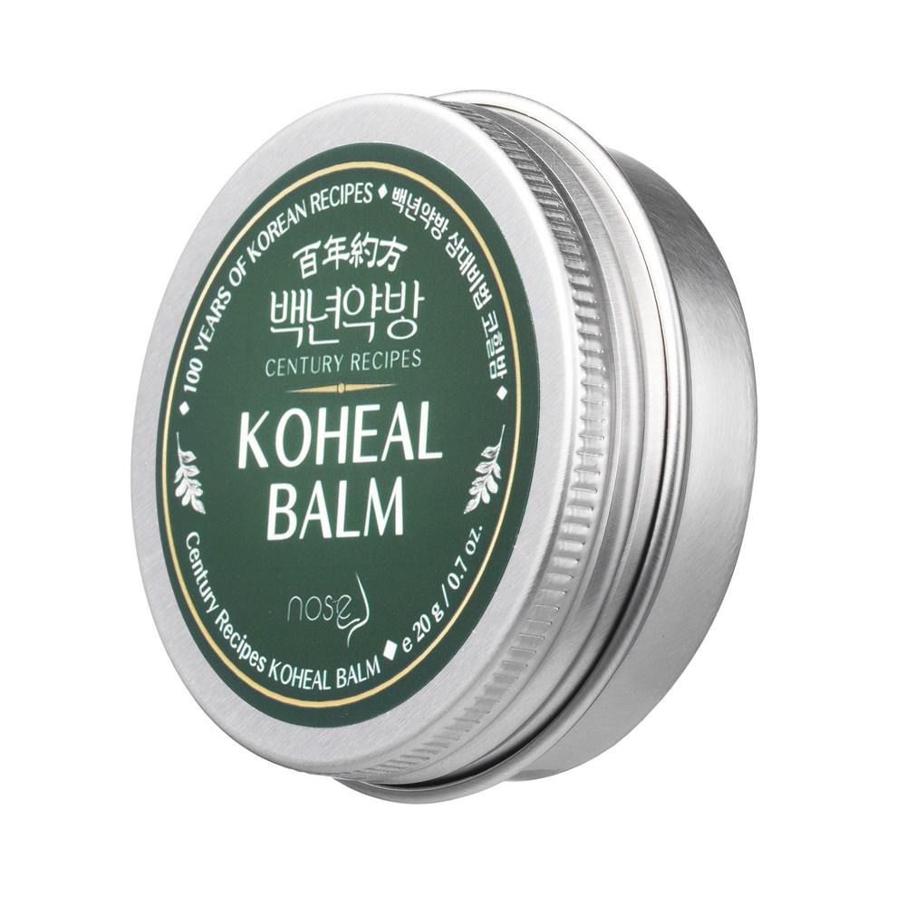 Baeknyeon Pharmacy Koheal Balm Natural Herbal Medicine, Nasal Congestion ,nasal Moisturizer, Rhinitis Ointment Cream, 20g,