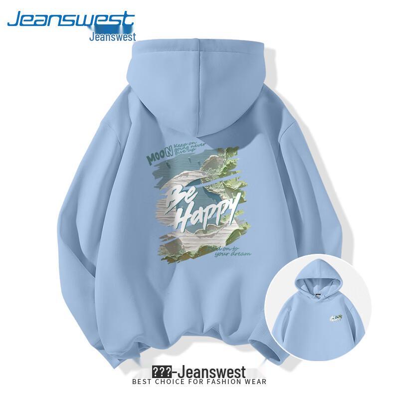 Jeanswest Unisex Printed Hooded Sweatshirt