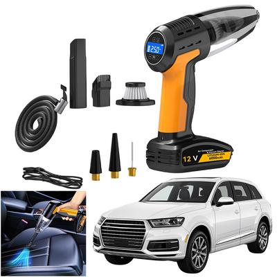2024 neuer 4-in-1-Autostaubsauger, tragbarer 6000PA-Staubsauger mit starker Saugkraft, kabelgebunden/kabellos, mit Akku mit 6000 mAh Kapazität