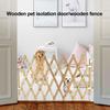 Wooden Dog Gate Pet Safety Fence Door Indoor Outdoor Pet Barrier Adjustable Dog Door Enclosure for Small Animals Puppies
