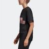 adidas By Stella McCartney Women's Mesh Panel Training Tee Black Pink DT9226
