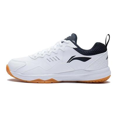 Li Ning All-Around King 21 V1 Material anti-alunecare, pantofi de badminton, rezistenti la uzură, pantofi unisex, alb, negru AYTS038-1
