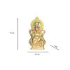 Lord Ganesh Idol, Ganpati Bappa Statue, For Home Temple Decor, Brass - 15 Cm