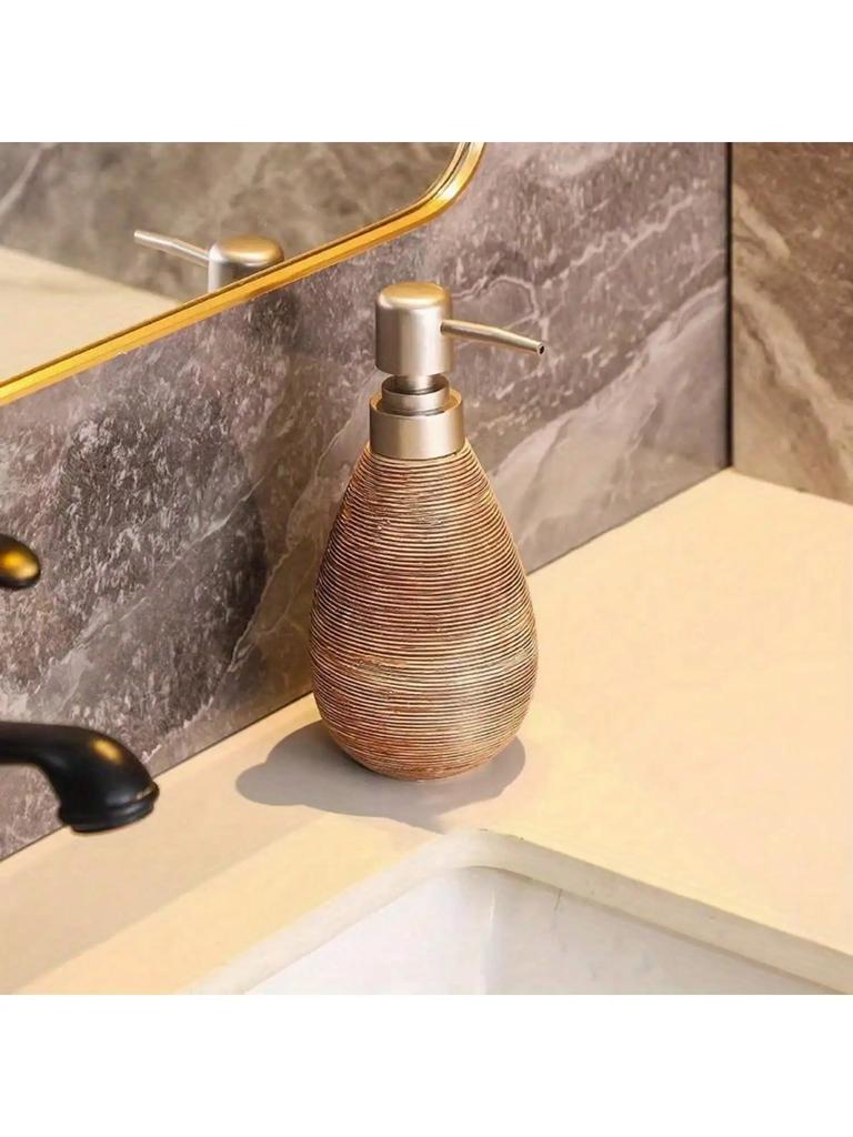 Yaratıcı Retro Stil Seramik Basmalı Sabunluk Pompalı, El Sabunu Şişesi, Banyo, Mutfak ve Tuvaletler İçin Uygun