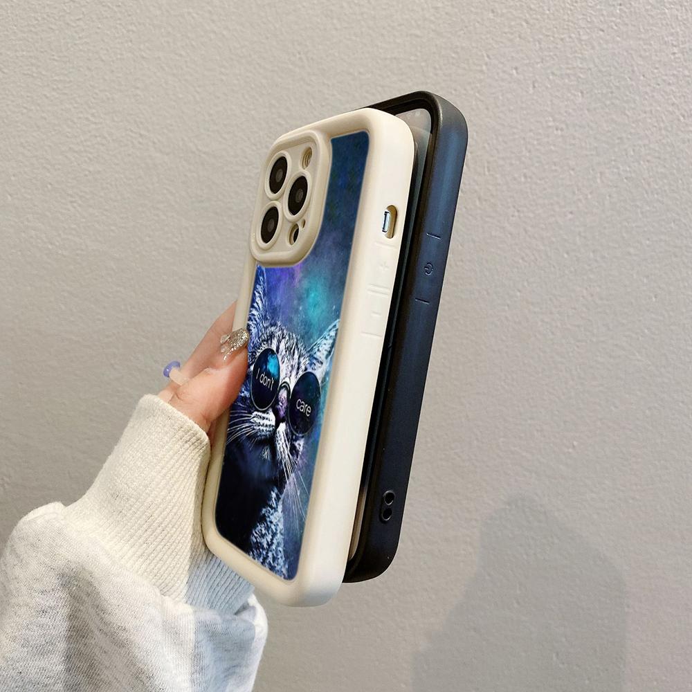 Angel Eye TPU Soft Phone Case for Samsung A05 A13 A23 A53 A14 A24 A34 A54 A15 A25 A35 A55 S20 S23 FE S24 Ultra Ae70 Cat Joyride On A Scooter Art