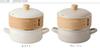 Fuji Enamel [Authentic] White Enamel Pot with Steamer, Steamer and Pot Compatible, Steamer and Pot Functions