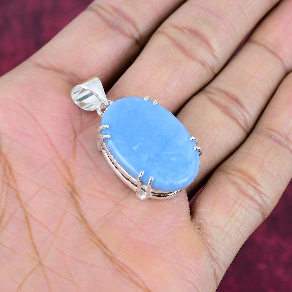 Owyhee Opal Pendant, 925 Solid Sterling Silver Jewelry, Gemstone Pendant, Gift For Her Handmade Dainty Jewelry