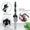 Seven-Piece Woodworking Chamfer Tool Set: 3-10mm High-Speed Steel Three-Point Countersink Drill Bits