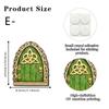 Fairy-tale Cottage Wooden Door, Garden Wall Decorations, Corner Ornaments, Courtyard Landscaping, Miniature Landscape, Atmosphere Effect