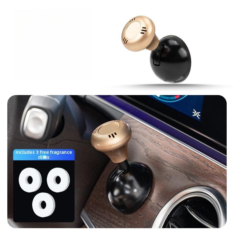 Auto-Innendekoration Push-Start-Knopf Chrom-Dekoration Einfaches Push-to-Start Werkzeuglose Montage Austauschbare Duftpads