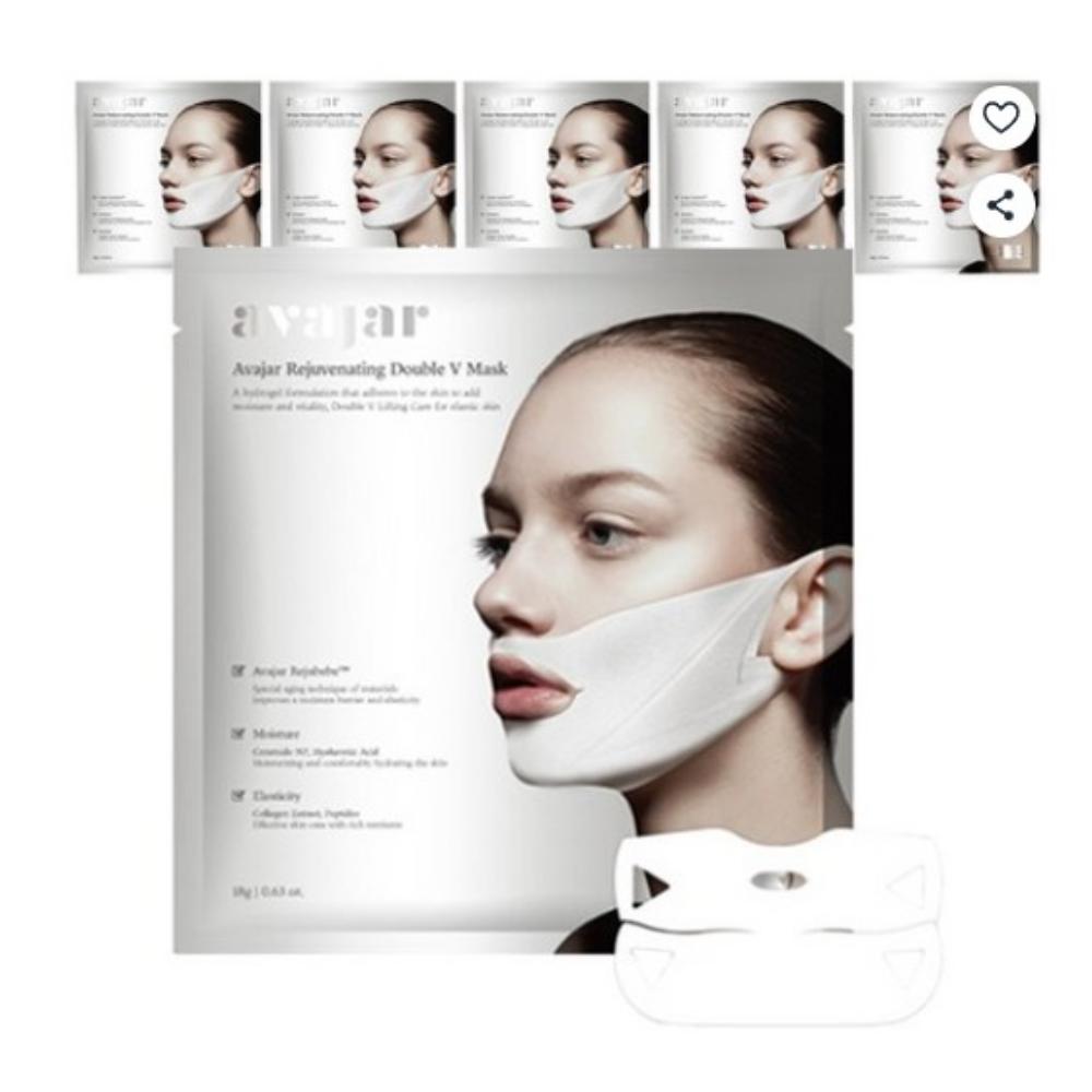 Avazar Rejuvenating Double V Mask Firming & Lifting 18g x 6 Sheets