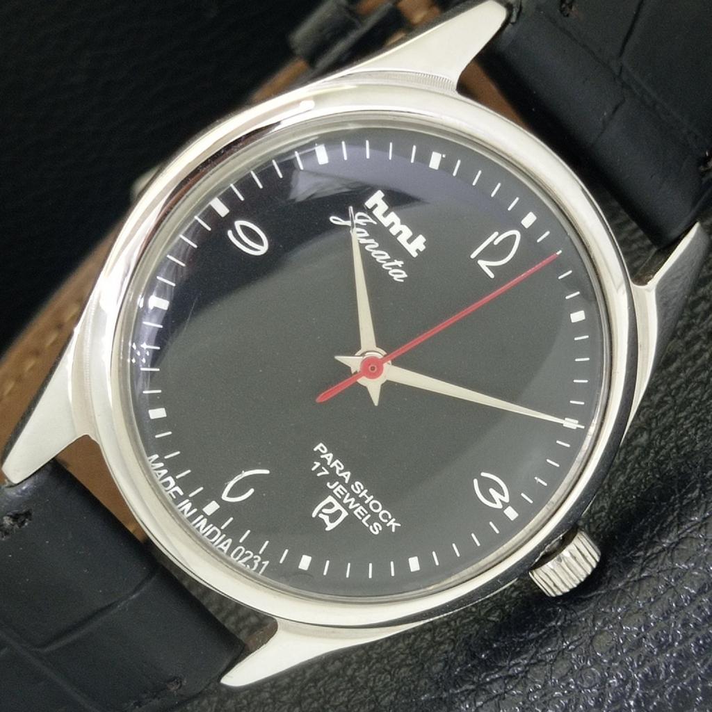 

ВИНТАЖНЫЕ ЧАСЫ HMT JANATA С РУЧНЫМ ЗАВОДОМ, ИНДИЙСКИЕ, МУЖСКИЕ, С ЧЕРНЫМ ЦИФЕРБЛАТОМ a700320-5 R202-a700320