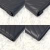 Used SAINT LAURENT Saint Laurent Large Flap Long Wallet Cassandra Black Black V Stitch