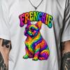 Psychedelic French Bulldog Shirt, Trippy Frenchie T-Shirt, Rainbow Dog Graphic Tee, Frenchie Mom Gift