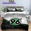 Hannover 96 Pattern Bedding,Quilt Set Quilt Cover Pillowcase Home Birthday Gift(1 * duvet cover + 2 * pillowcase, without core)