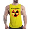 Letnia dorosła męska Fitness Outdoor Sports kamizelka z wycięciem pod szyją skażenie nuklearne graficzny nadruk 2d wygodna koszula bez rękawów