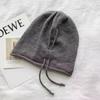 Women's Autumn & Winter Slouchy Knit Beanie - Large Head Fit, Face-Slimming Wool Hat