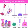 Kids Cleaning Set for Toddlers Pretend Play Housekeeping Cart Broom Dust Pan Mop Children House Cleaning Tools Birthday Gift