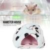 Panda Sky Blue Winter Thicken Plush Cloth Pet Nest Hamster House Hedgehog Bed for Guinea Pig Flying