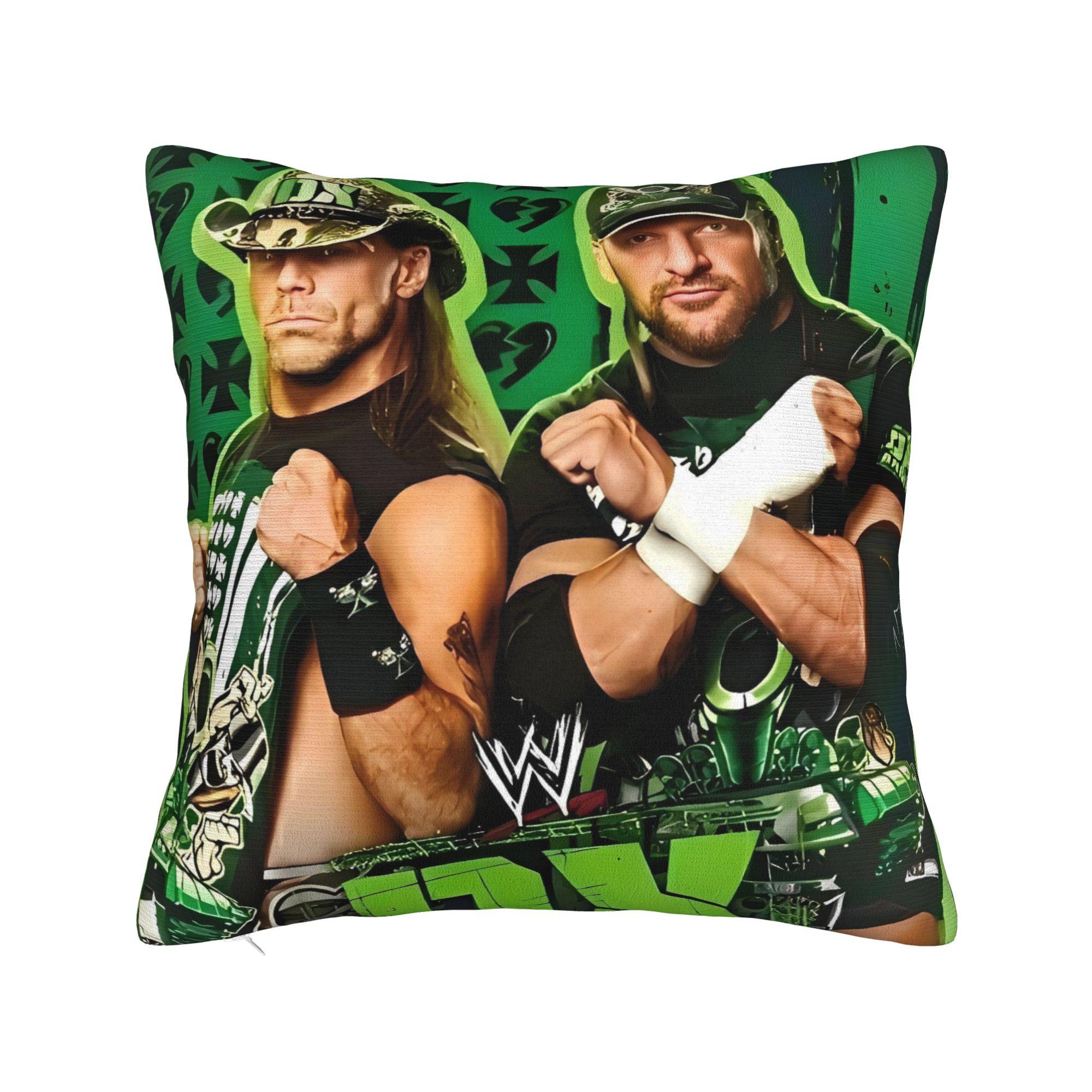 

D-Generation X Wrestling Pillow Cover Soft Cushion Cover Novelty Pillow Case For Sofa Home Decor 12x12Inch