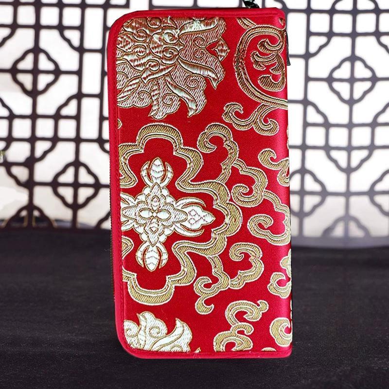 Chinesisches charakteristisches Geschenk: Yunjin-Geldbörse, ethnische Stickerei, Kunsthandwerk, Geburtstagsgeschenk für Mutter, Urlaubsgeschenk, Damen-Geldbörse