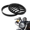 ZSADZS Aluminum Alloy LED Custom Headlight Grille Covers for Sportster XL 883 1200 2004-2014 (Black)
