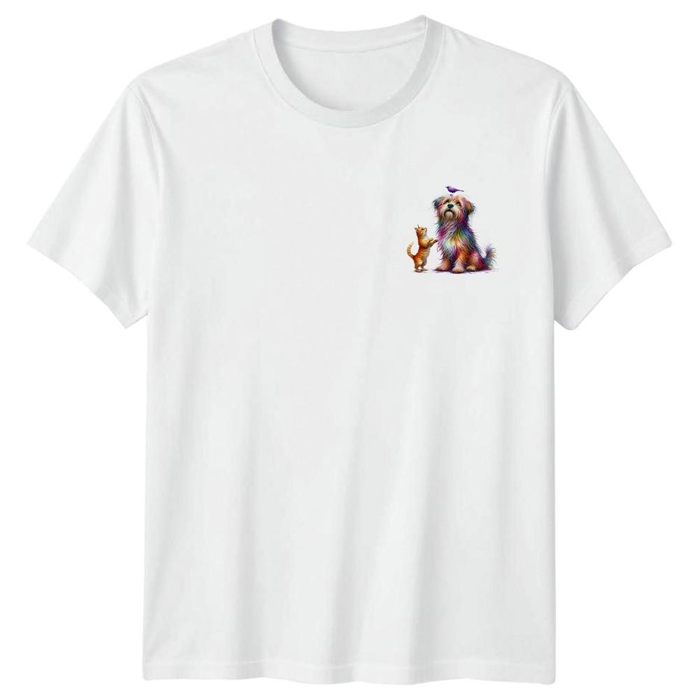 Colorful Pets Animals Dogs Cats Bird Unisex TShirt Unisexs Tee Unisexs Graphic S