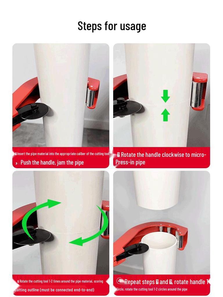 PE PVC PPR Pipe Cutter: Ring Rotating Large Scissors