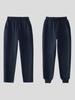 Children's Thickened Navy, Black, and Gray Sports Pants with Cuffs - Unisex School Uniform for Boys and Girls (Spring/Autumn)