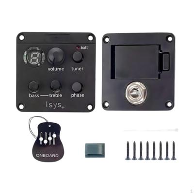 Acoustic Guitar Pickup EQ Equalizer Preamp Amplifier Tuner for Classic