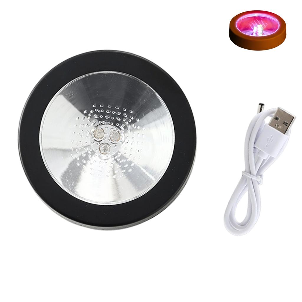 Easily Touch LED Illuminated Beverage Base USB Rechargeable Suitable for Quick Enhancement of Atmosphere Homes and Club