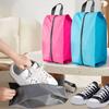 Saplı Seyahat Ayakkabı Saklama Çantası Büyük Kapasiteli Taşıması Kolay Fermuarlı Kapanış Hava Alabilir Toz Geçirmez Spor Salonu Antrenmanı Yoga Ayakkabıları Saklama Düzenleyici