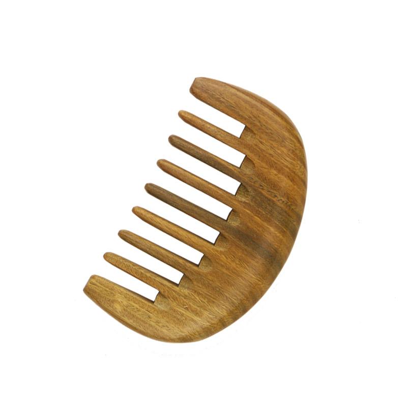 

Handmade Natural Green Sandalwood Hair Combs Anti-Static Hair Detangler Wooden Comb Household Portable Scalp Women Wide Tooth