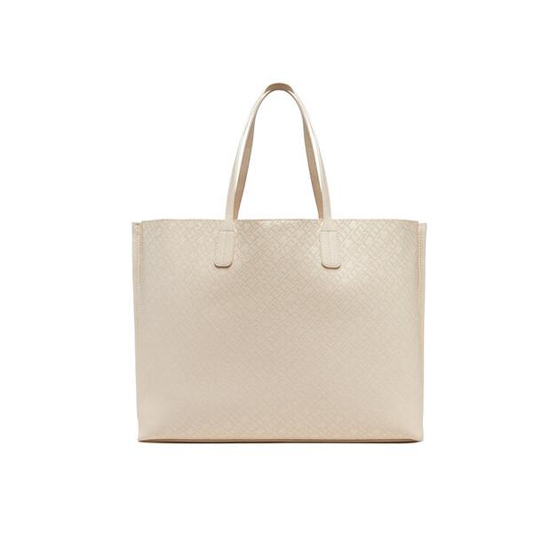 Bag Tommy Hilfiger Tommy Hilfiger Th Distinct Tote Mono AW0AW17195 Beige