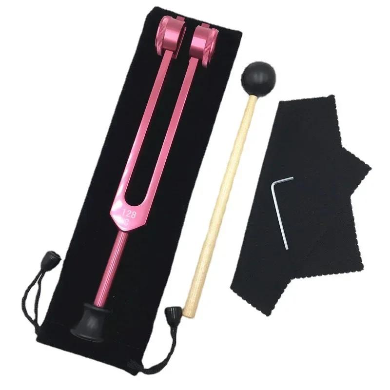 128Hz Tuning Fork Colorful Aluminum Alloy Tuning Forks Percussion Instruments Sound Healing Instruments